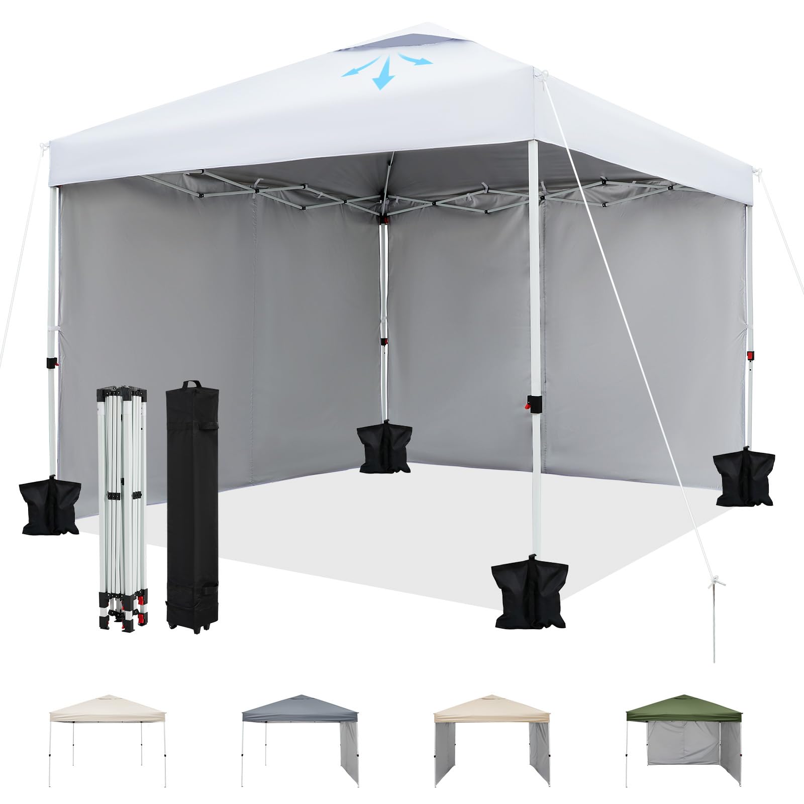 Amazon | ガービー(Garvee) ワンタッチ タープテント 2mx2m サイド